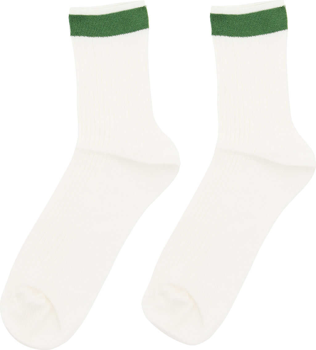 Valentino Garavani Bicolor Socks BIANCO-PEPPERMINT