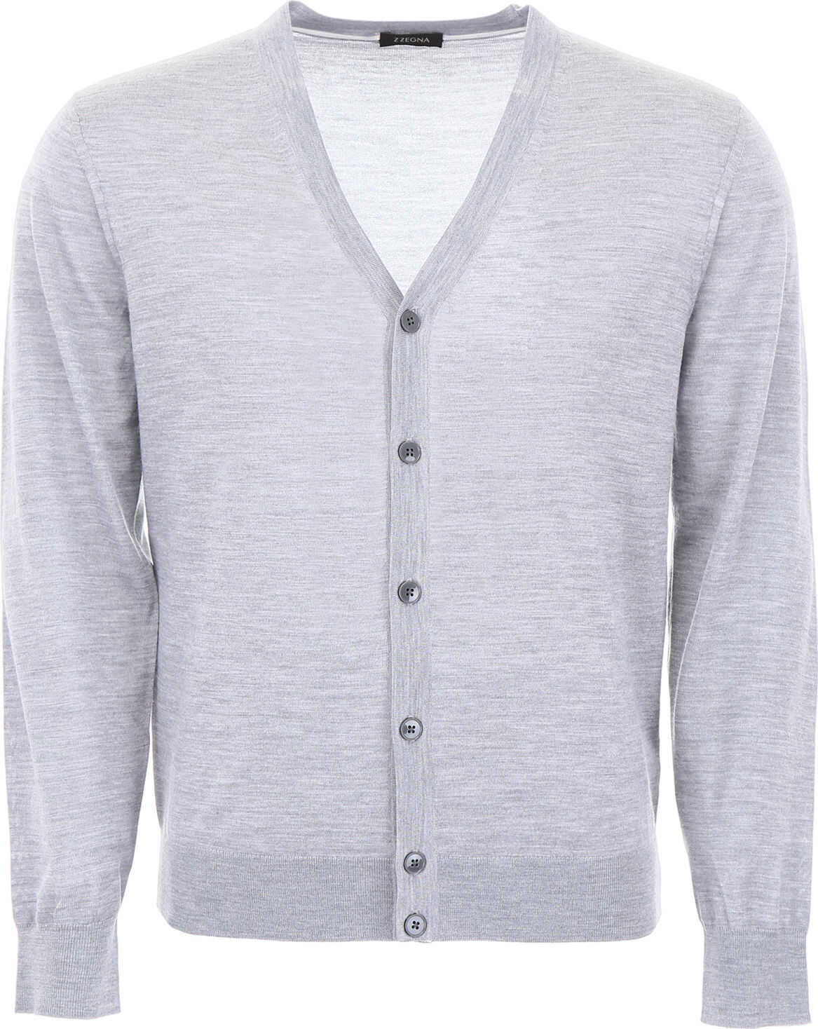 Z Zegna Buttoned Cardigan GRIGIO MEDIO UNITO