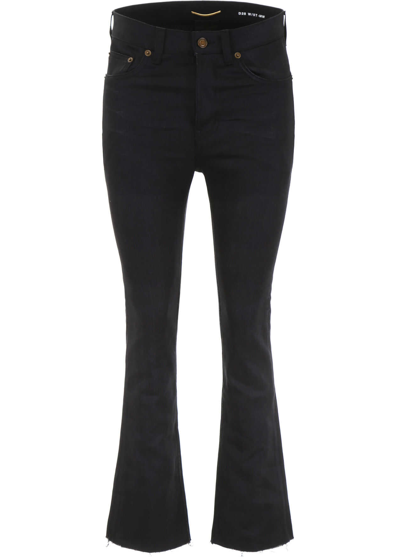 Saint Laurent Jeans With Raw Cut Hem USED BLACK