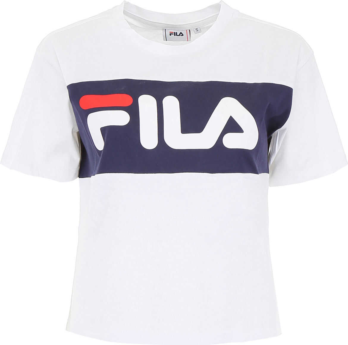 Fila Allison Logo T-Shirt BRIGHT WHITE BLACK IRIS