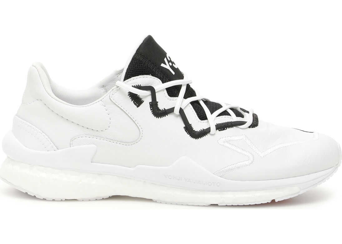 Y-3 Adizero Runner Sneakers WHITE WHITE BLACK