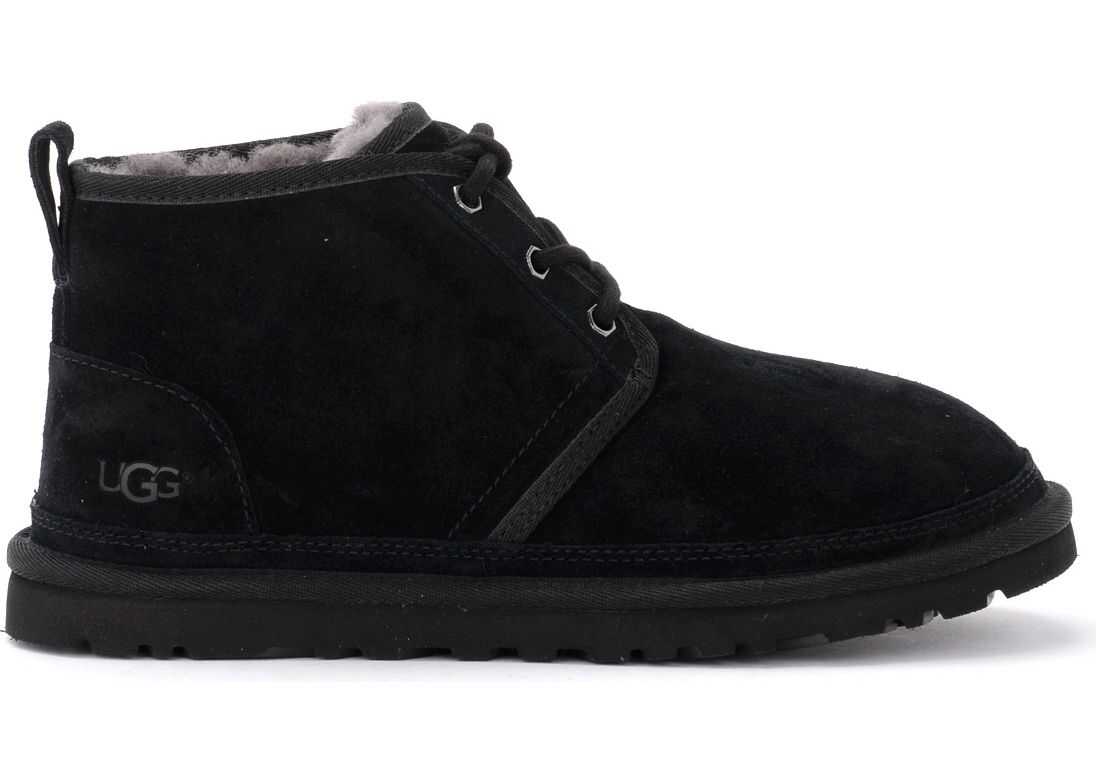 UGG Scarponcino Ugg Neumel In Pelle Scamosciata Nera Con Allacciatura* Black