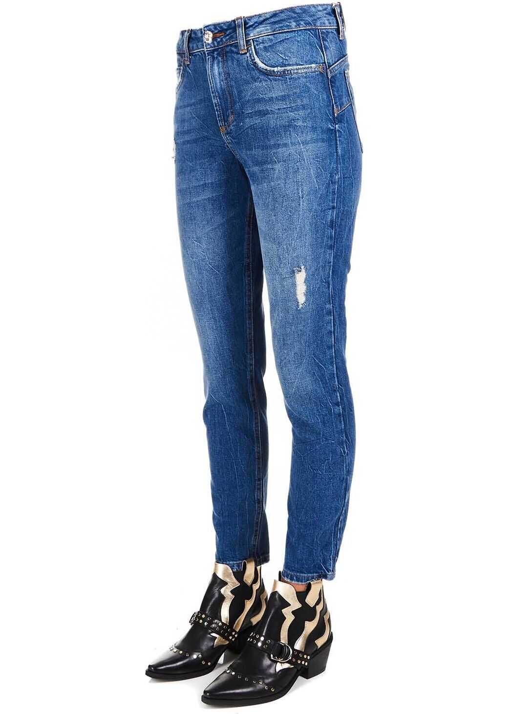 Liu Jo Mom jeans with strass* Blue