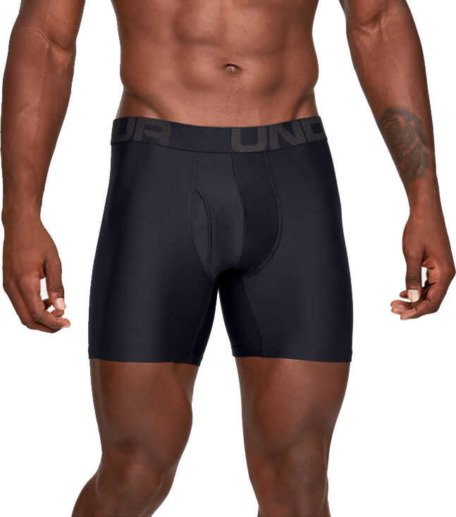 Under Armour Tech 6in 2Pack Boxer Black