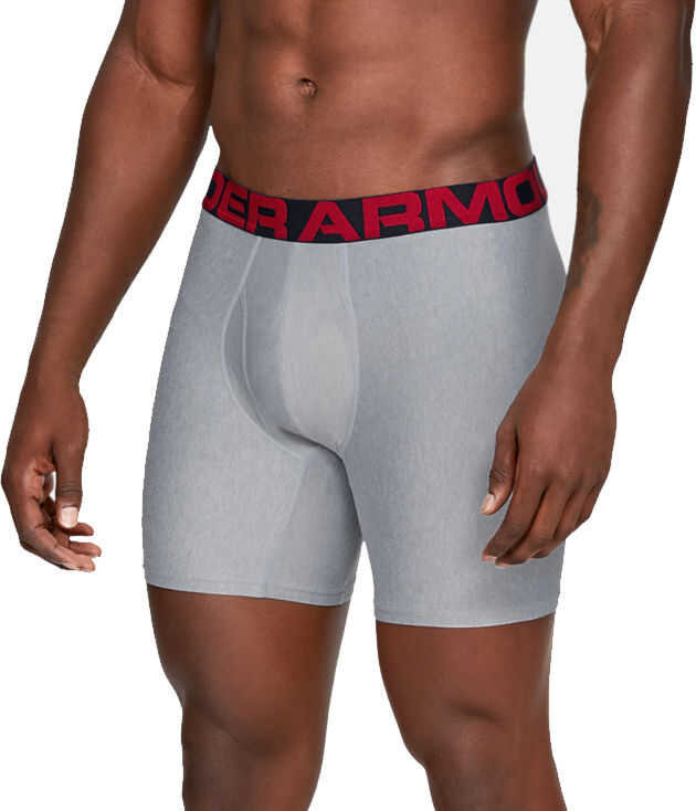 Under Armour Tech 6in 2Pack Boxer Grey