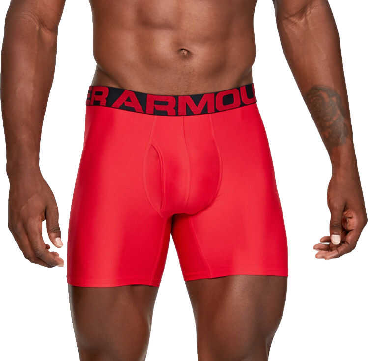 Under Armour Tech 6in 2Pack Boxer Red
