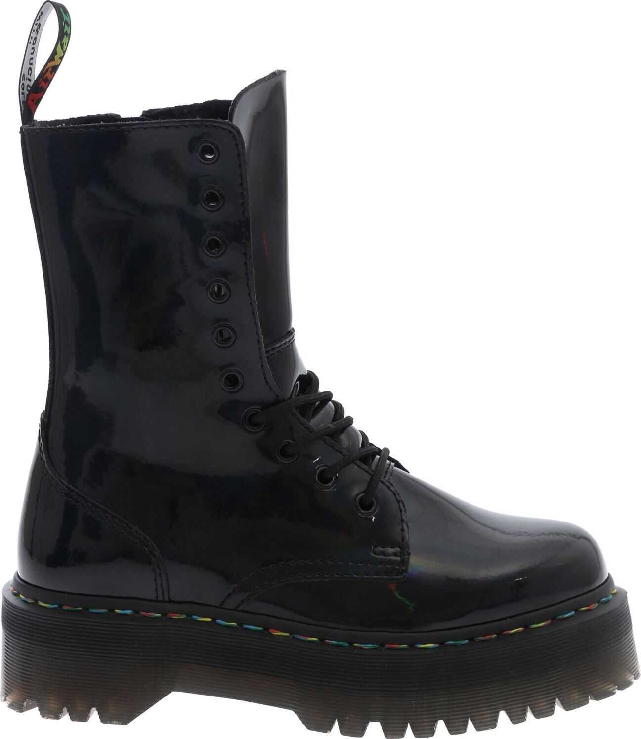 Dr. Martens Black Jadon Hi Military Ankle Boots* Black