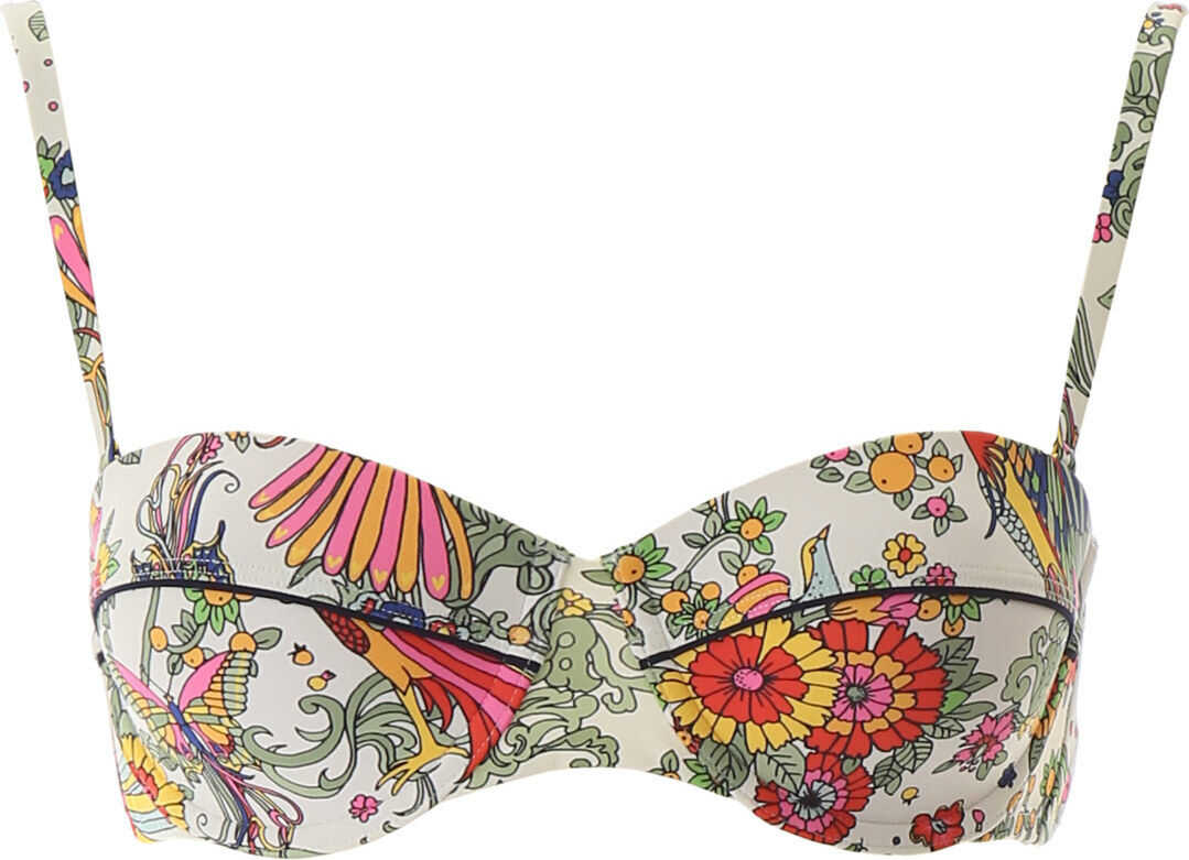 Costum Tory Burch Balconette Bikini Top NEW IVORY PROMISED LAND