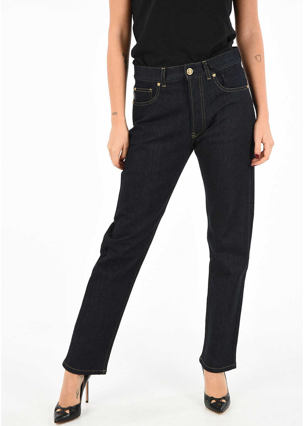 Blug Versace Jeans with Medusa Details BLUE