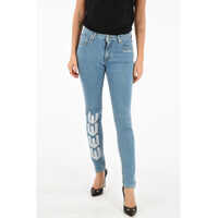 Blugi skinny Embroidered Jeans Femei