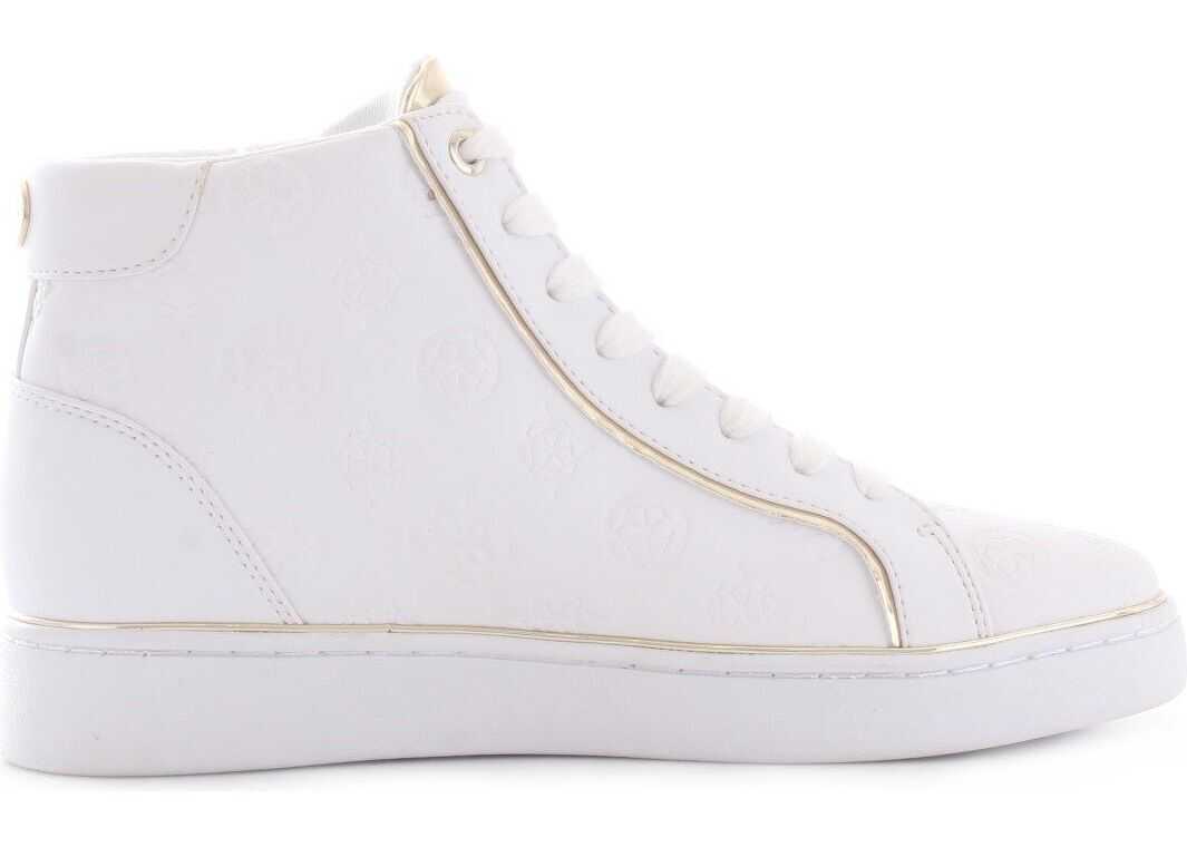 GUESS Leather Hi Top Sneakers* WHITE