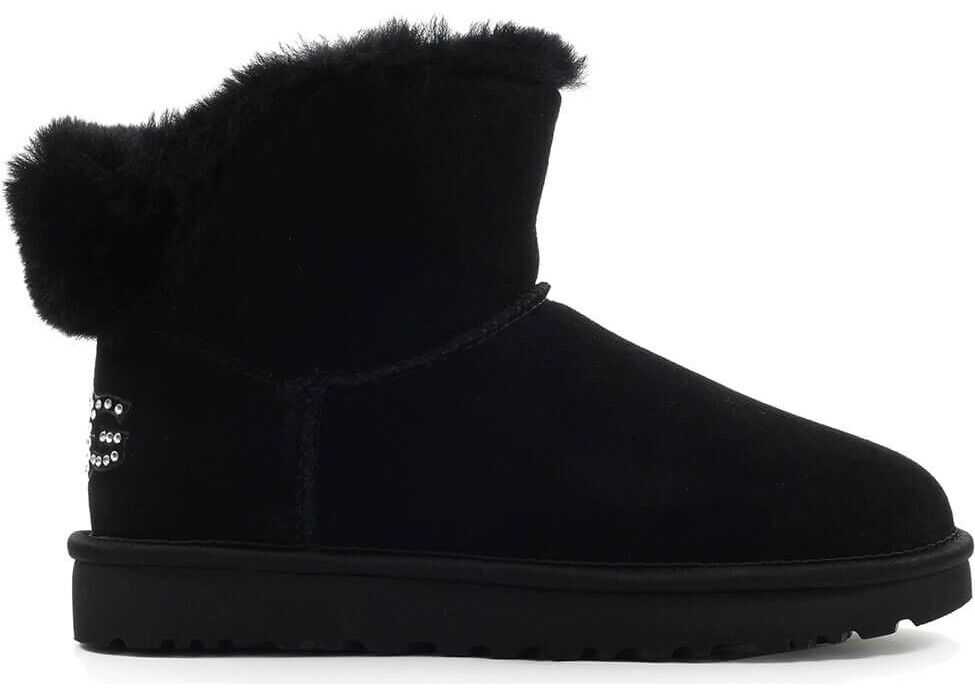 UGG Leather Ankle Boots BLACK