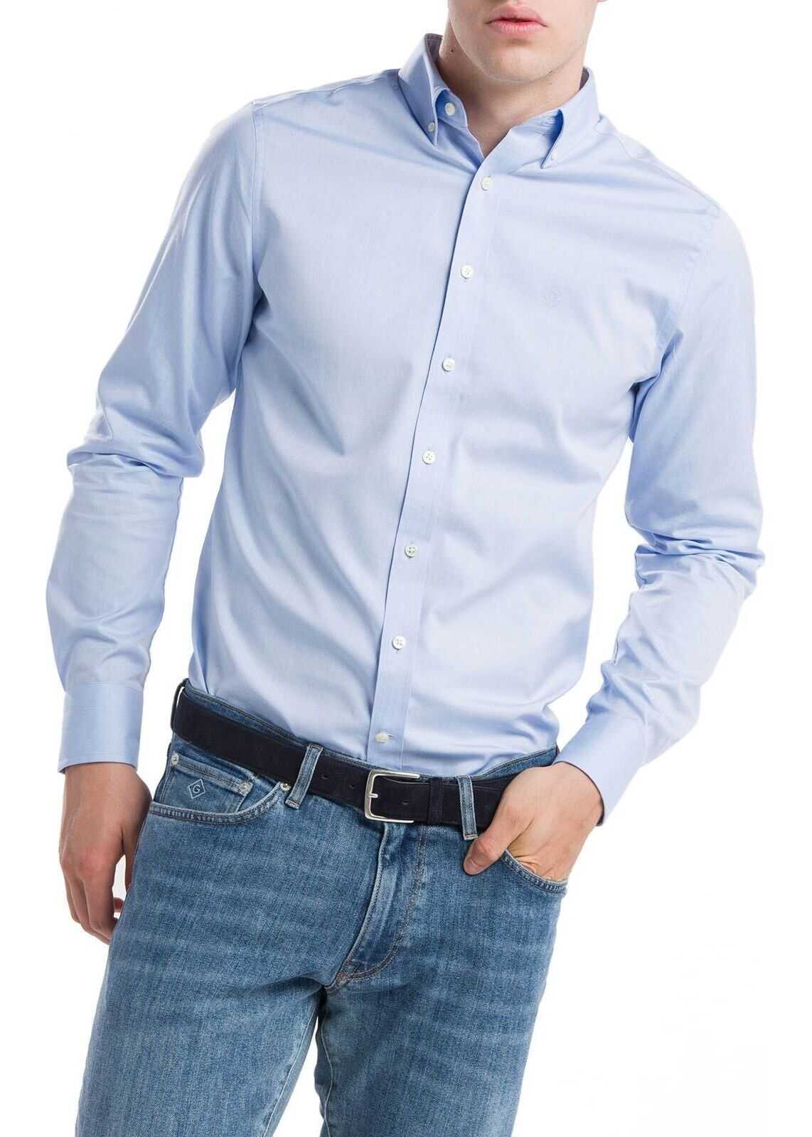 GANT Cotton Shirt LIGHT BLUE