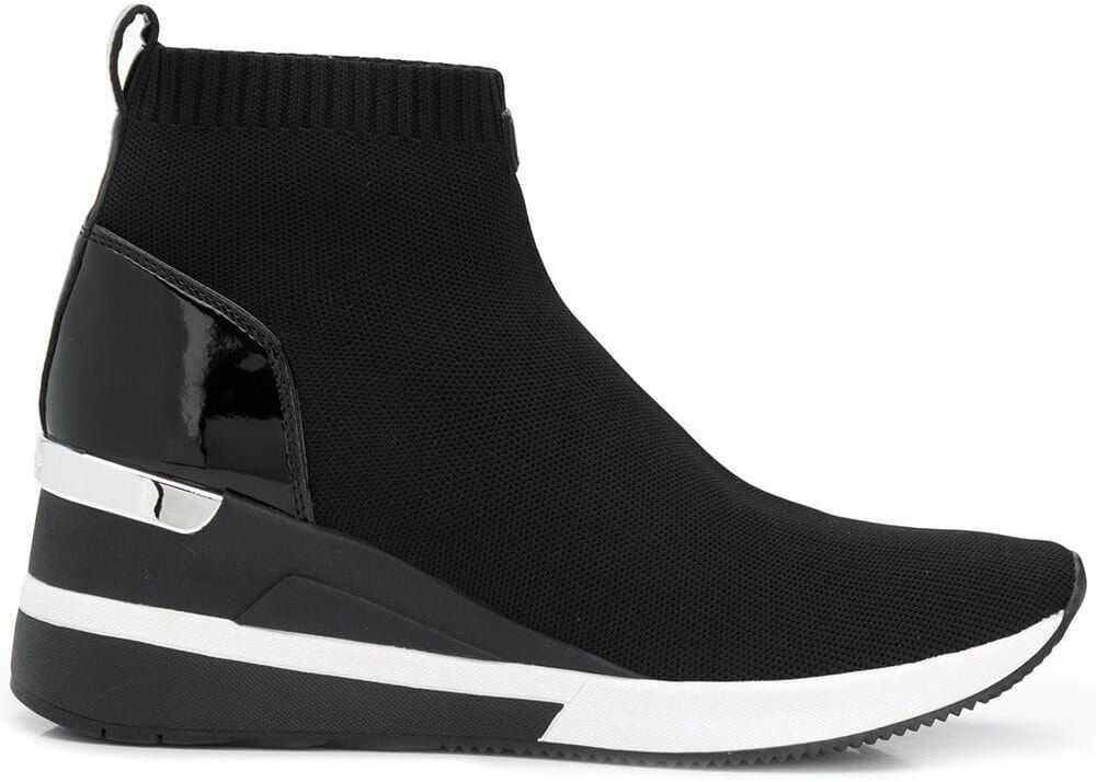 Michael Kors Polyester Hi Top Sneakers BLACK