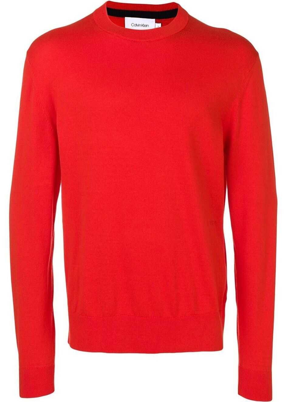 Calvin Klein Cotton Sweater RED