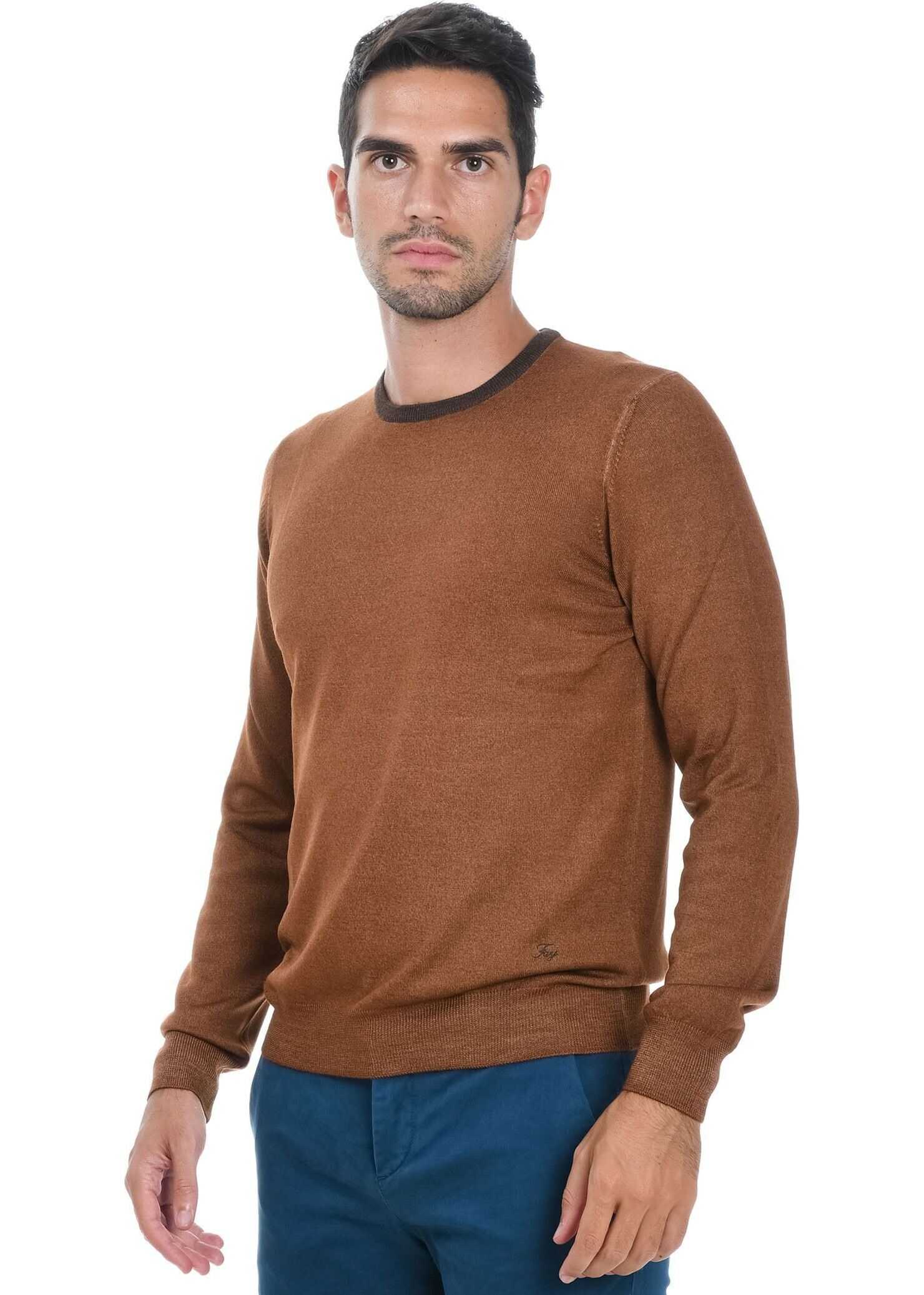 Fay Wool Sweater BROWN