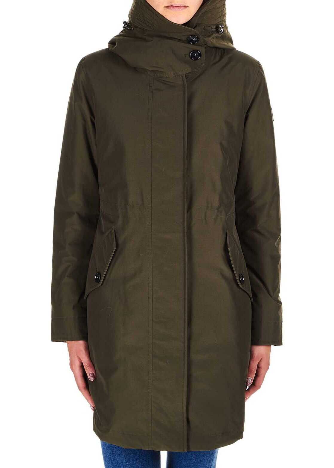 Woolrich Cotton Coat GREEN