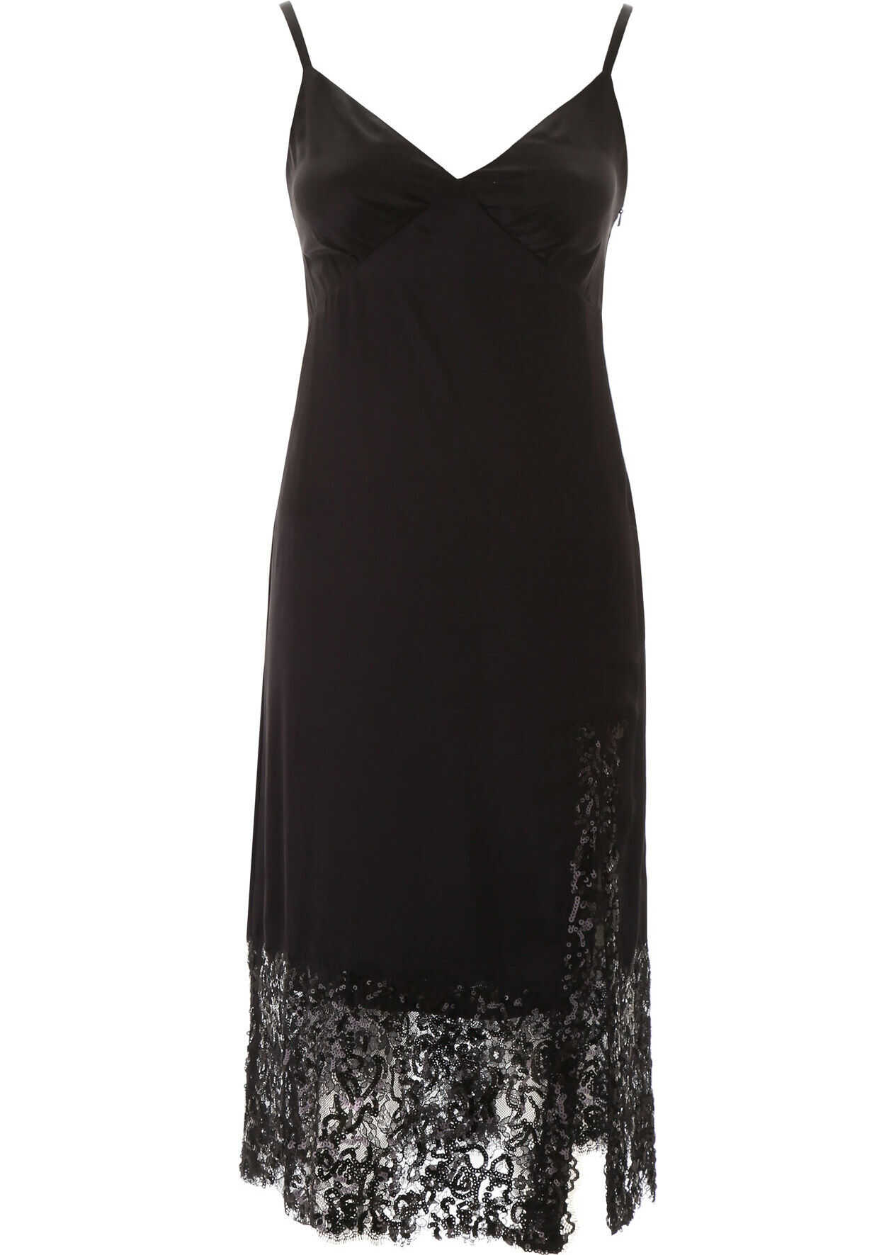 Michael Kors Slip Dress With Sequins BLACK