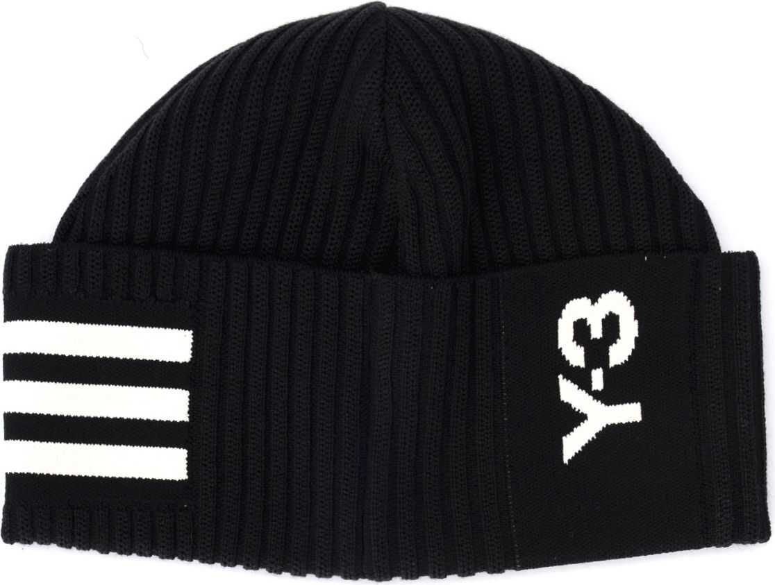 Y-3 Black Cap With 3-Stripes Logo Black