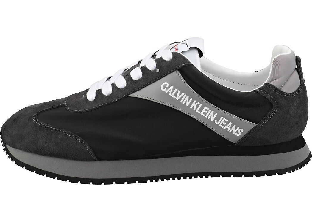 Calvin Klein Jerrold Fashion Trainers In Black Grey Black