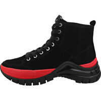 Bocanci casual Timotha Platform Boots In Black Red Femei