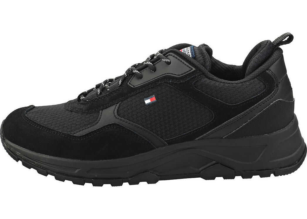 Tommy Hilfiger Fashion Mix Sneaker Fashion Trainers In Black Black