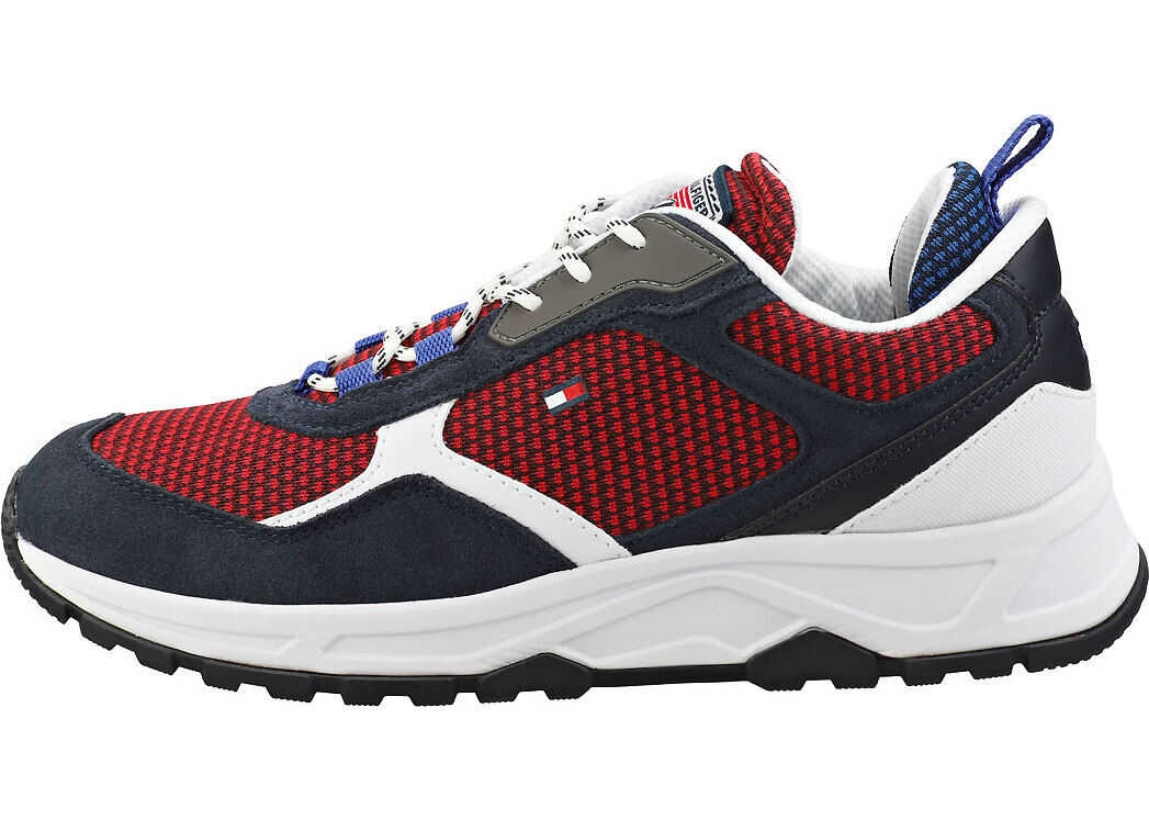 Tommy Hilfiger Fashion Mix Sneaker Fashion Trainers In Desert Sky Blue