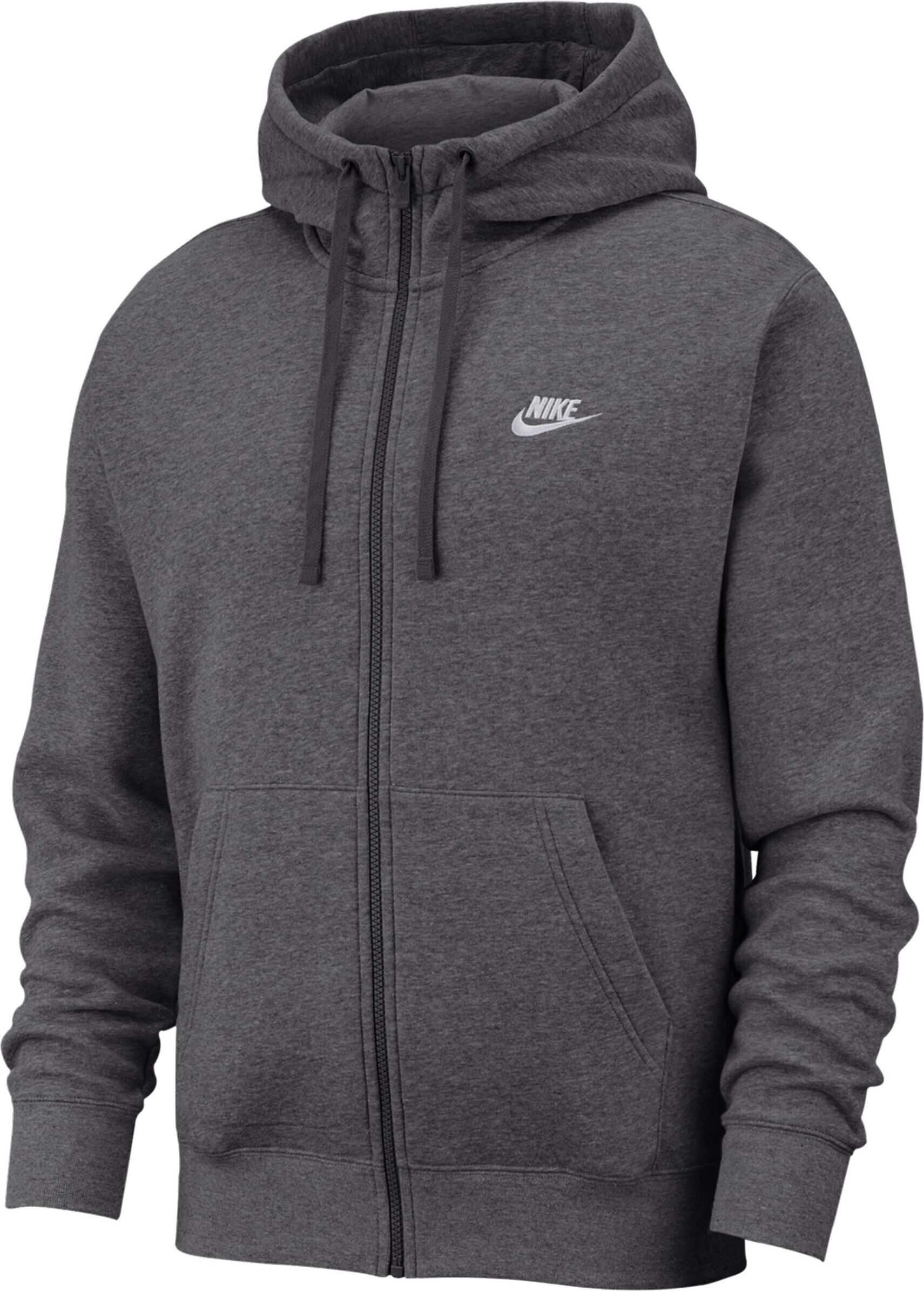 Nike M NSW CLUB HOODIE FZ BB Gri/Argintiu