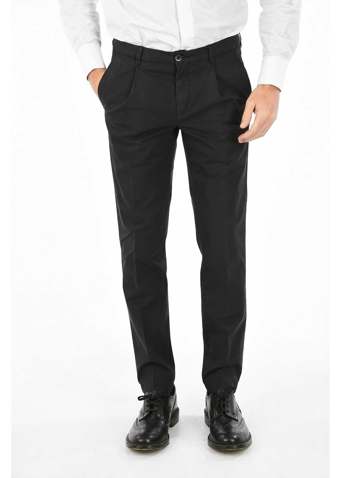 CORNELIANI ID regular fit 5 pocket pants GRAY