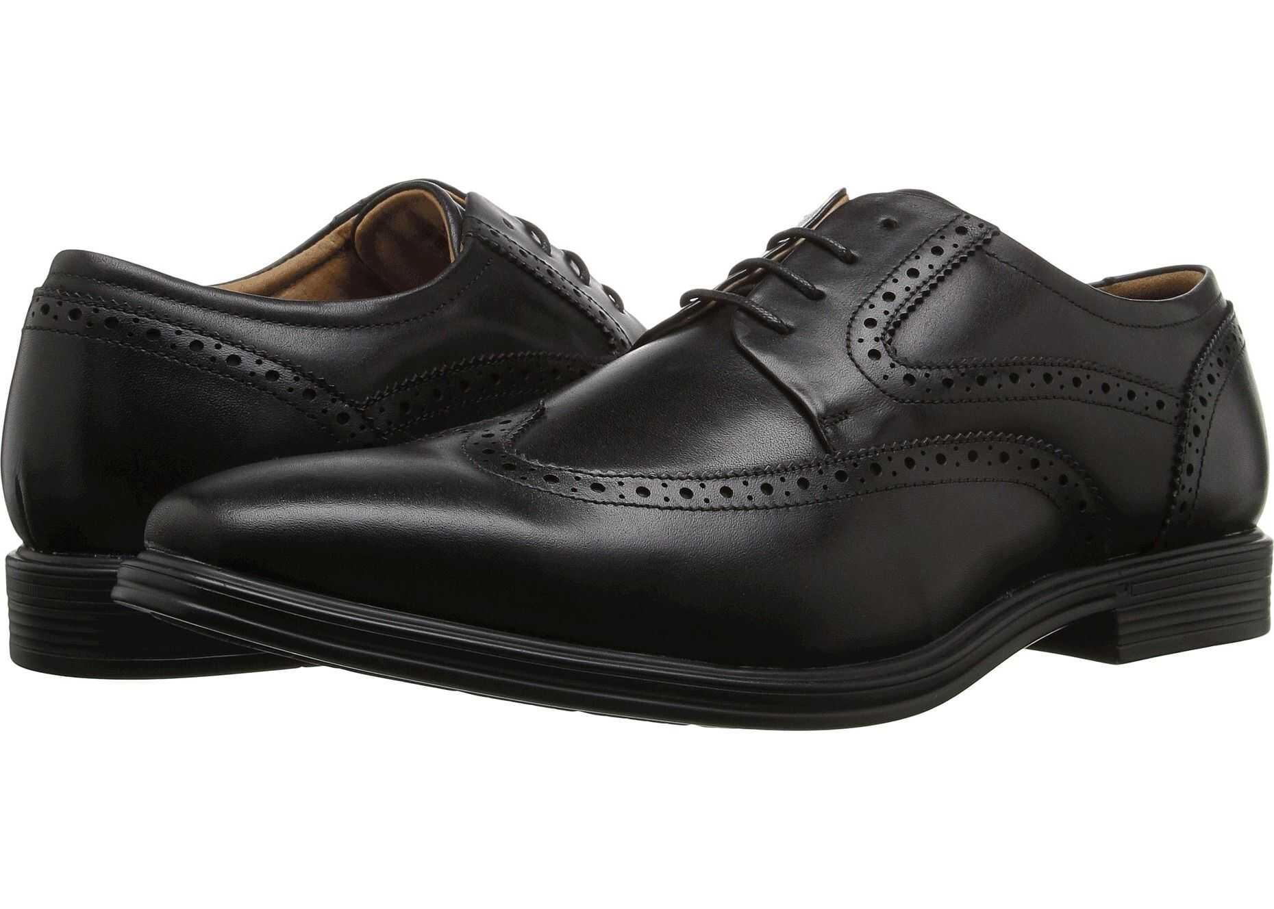 Florsheim Heights Wingtip Oxford Black Smooth