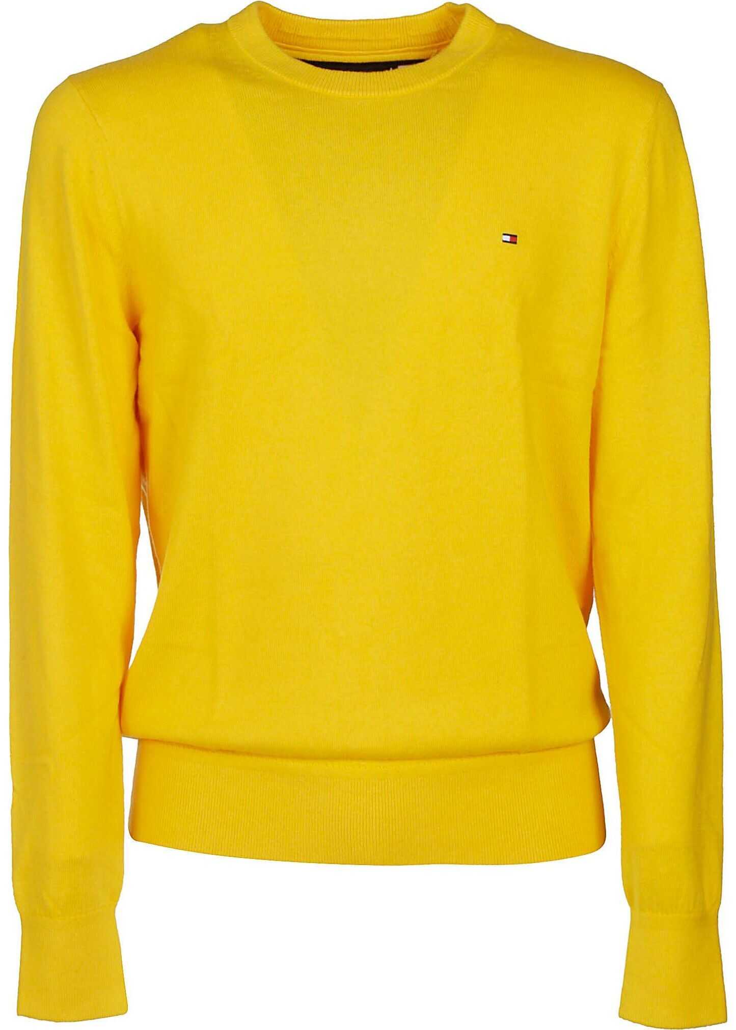 Tommy Hilfiger Cotton Sweater YELLOW