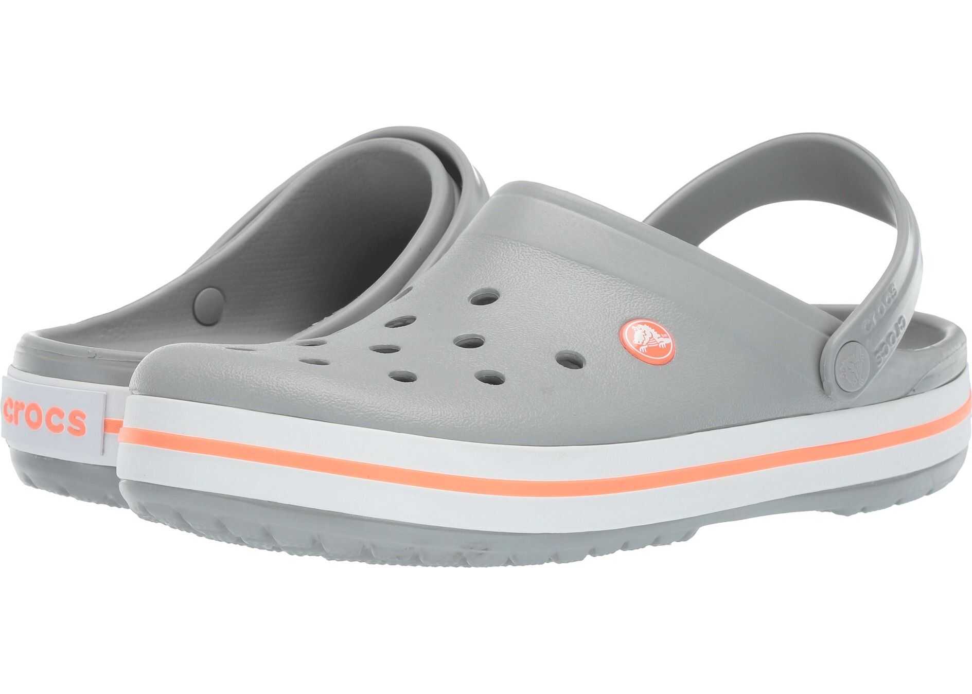 Crocs Crocband Clog Light Grey/Bright Coral