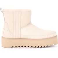 Botine Classic Rebel Biker Mini Beige Color Femei