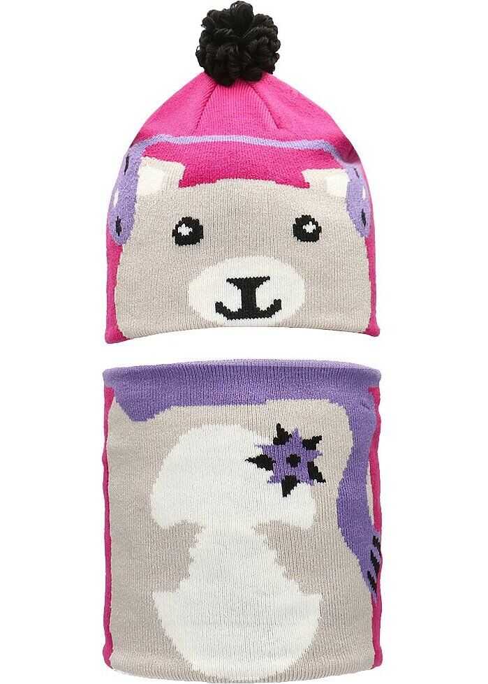 Columbia Czapka i Komin Wielokolorowy