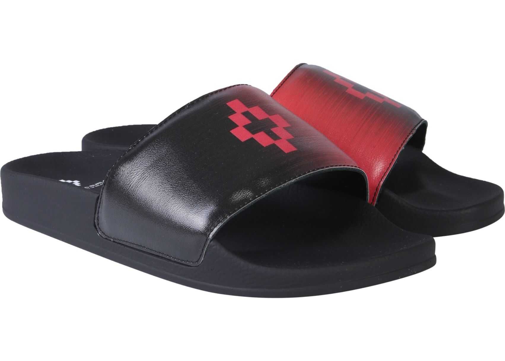 Marcelo Burlon Slide Sandals BLACK