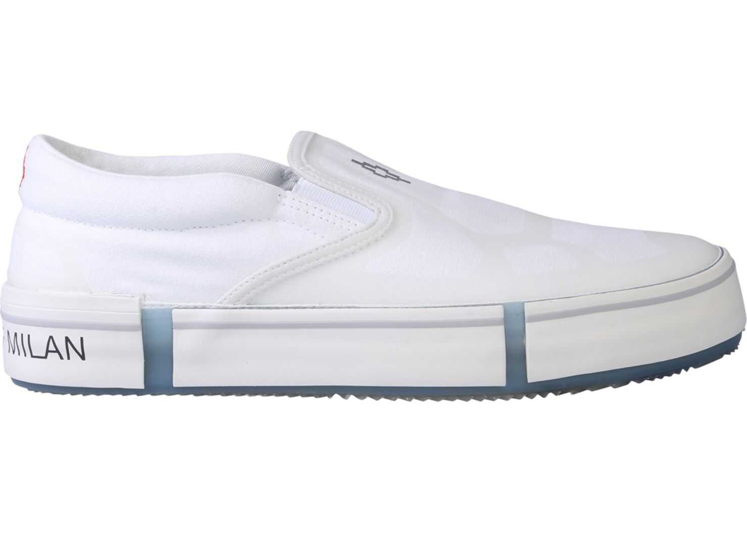 Marcelo Burlon Vulcanized Cross Slip-On WHITE