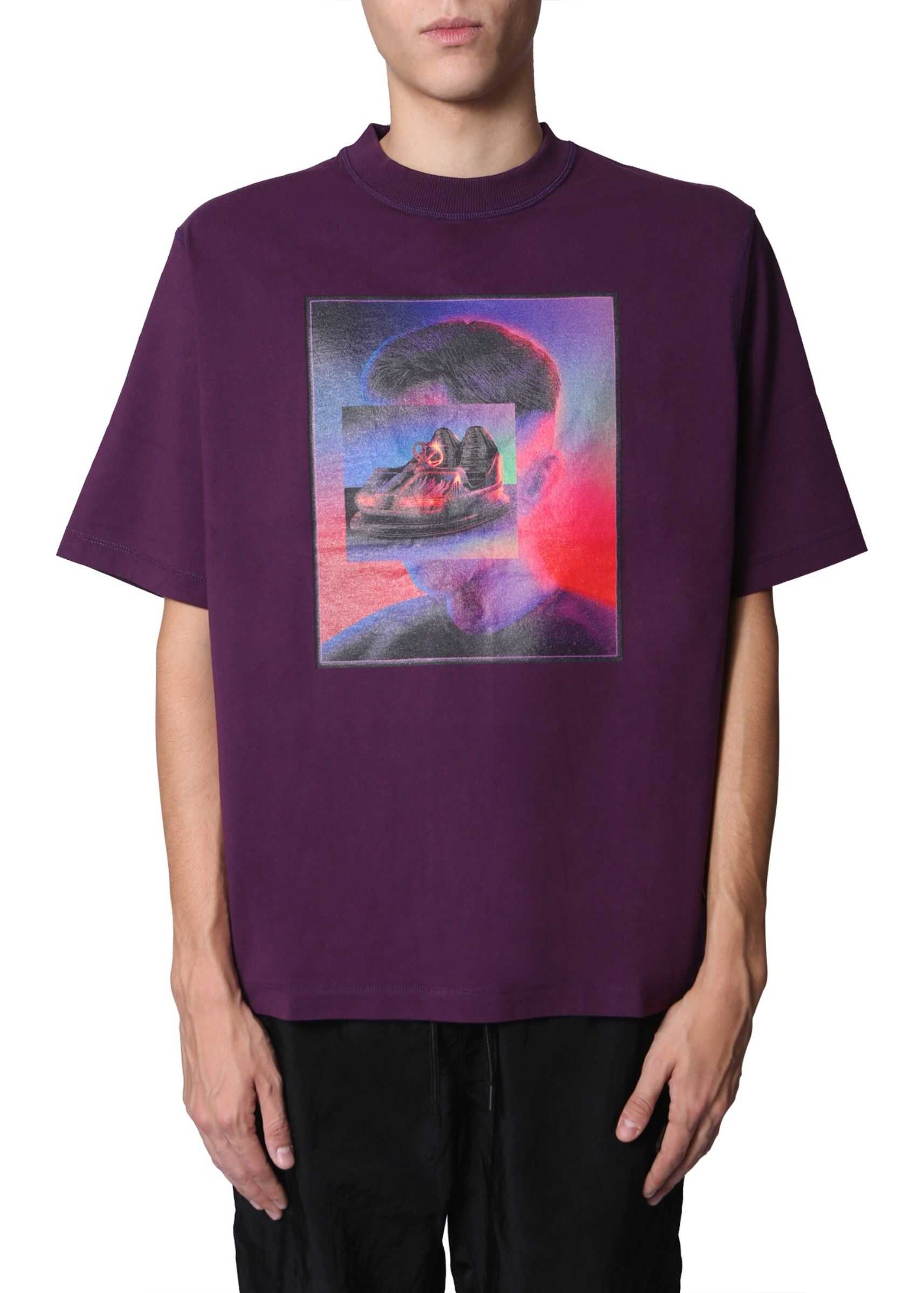 Marcelo Burlon Round Neck T-Shirt PURPLE