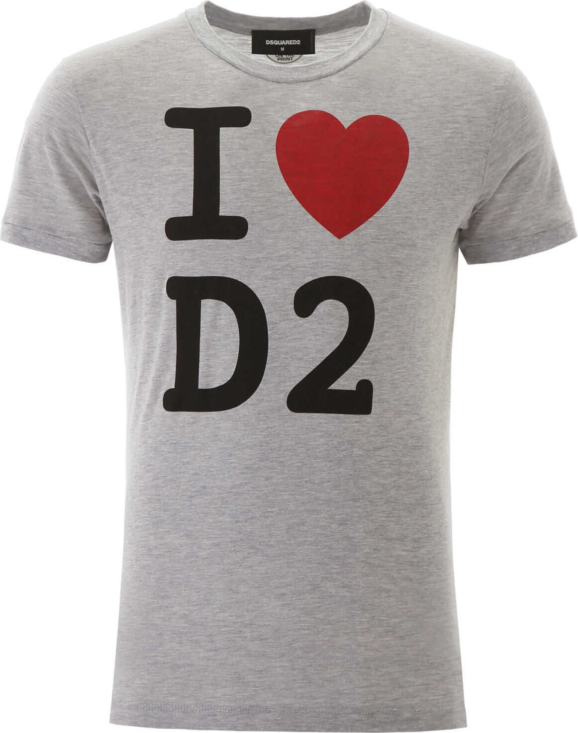 DSQUARED2 I Love D2 T-Shirt GREY MELANGE