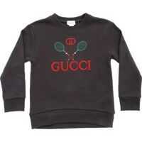 Bluze Gucci Gucci Tennis Embroidered Sweatshirt In Gray*
