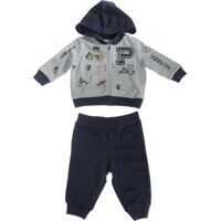 Pantaloni de trening Jogging Sweatsuit In Grey And Blue Baieti