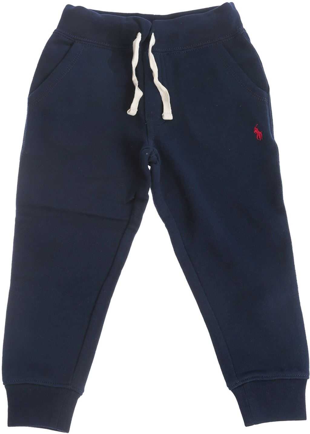 Ralph Lauren Cotton Blend Pants In Blue Blue