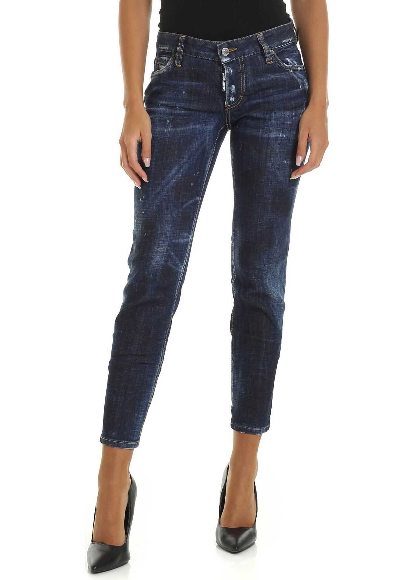 DSQUARED2 Jennifer Cropped Jean In Blue* Blue