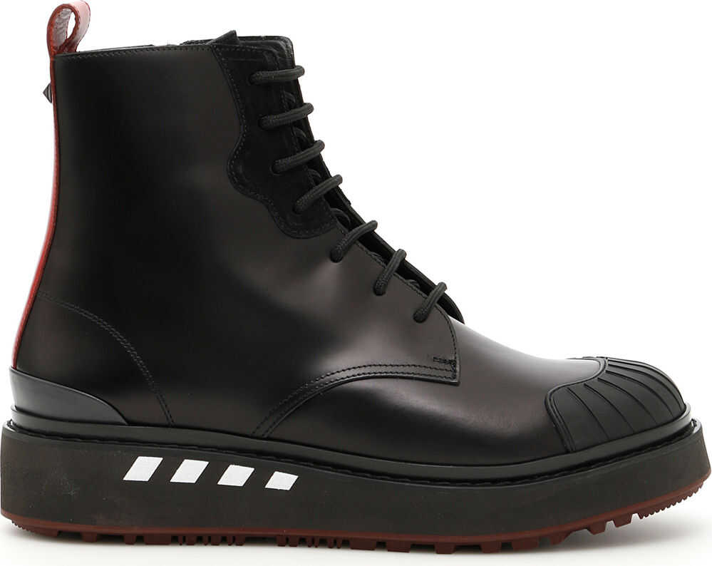 Valentino Garavani Boots With Stud* NERO ROSSO GRIGIO