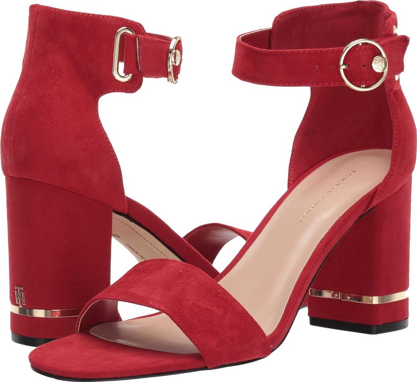 Tommy Hilfiger Satine Medium Red Suede