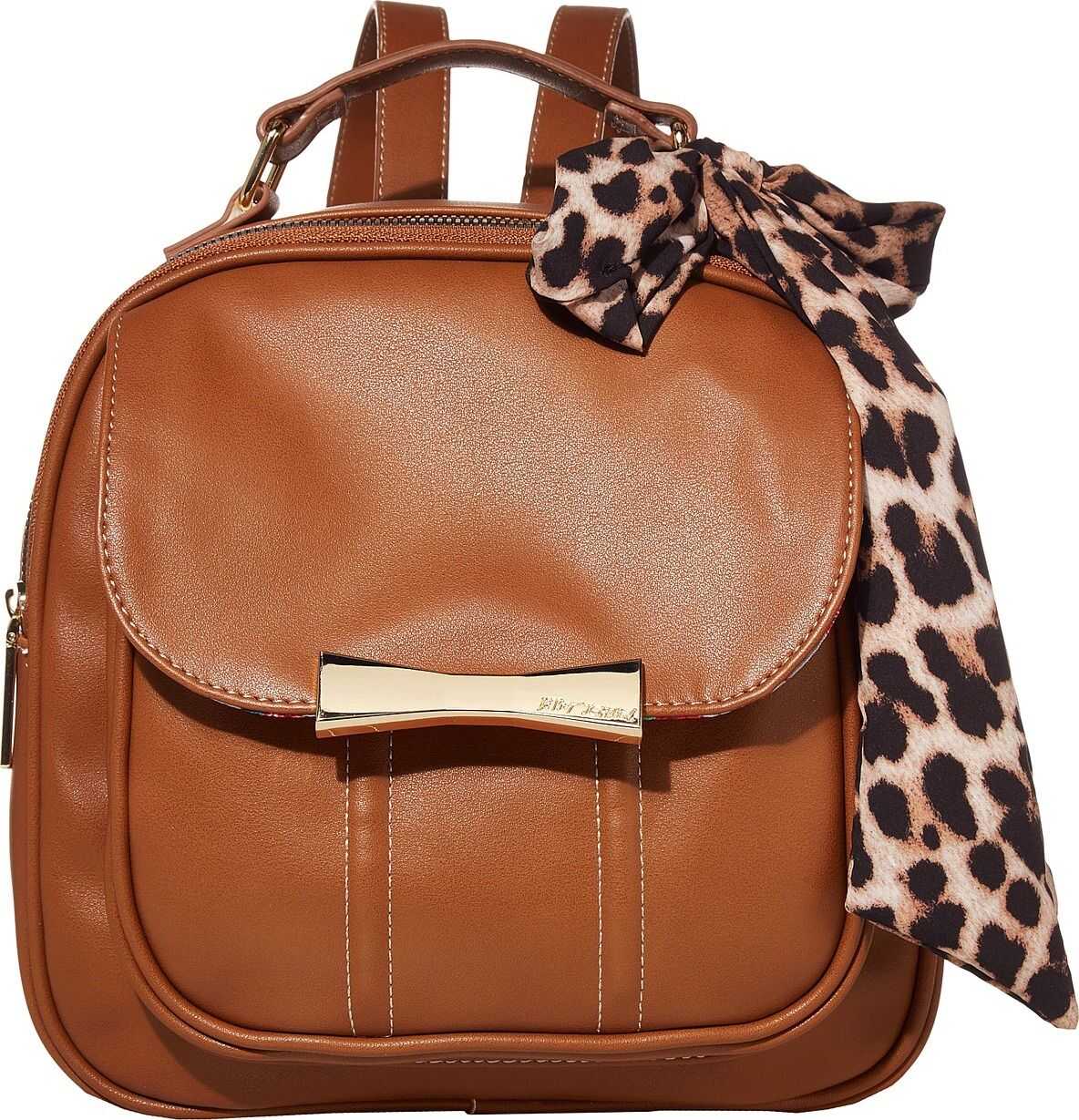 Betsey Johnson Backpack with Scarf Nude