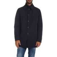Trenciuri Trench Coat In Blue With Down And Feather Padding* Barbati