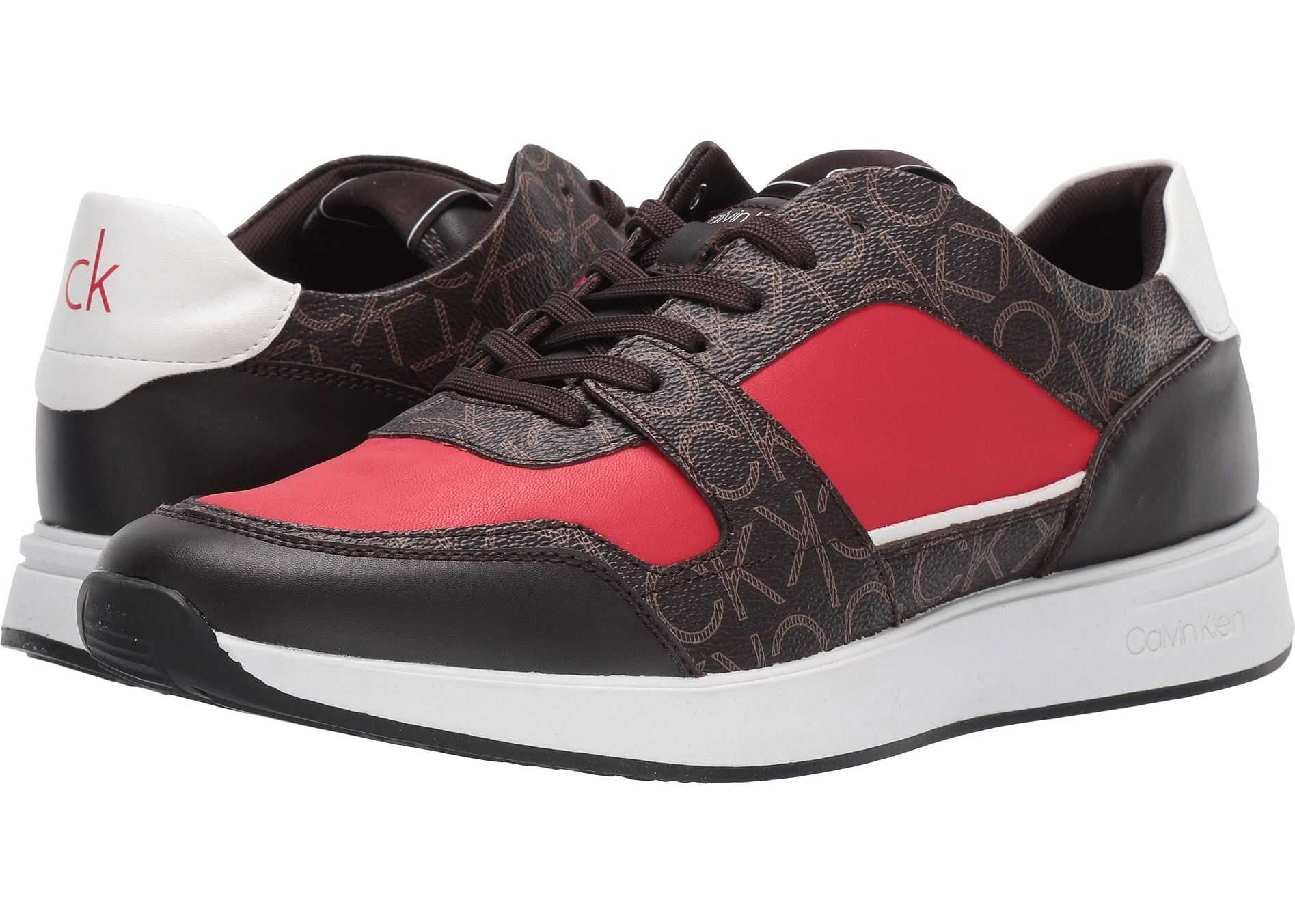 Calvin Klein Dudley Dark Brown Smooth Calf/Monogram/Soft Sheep