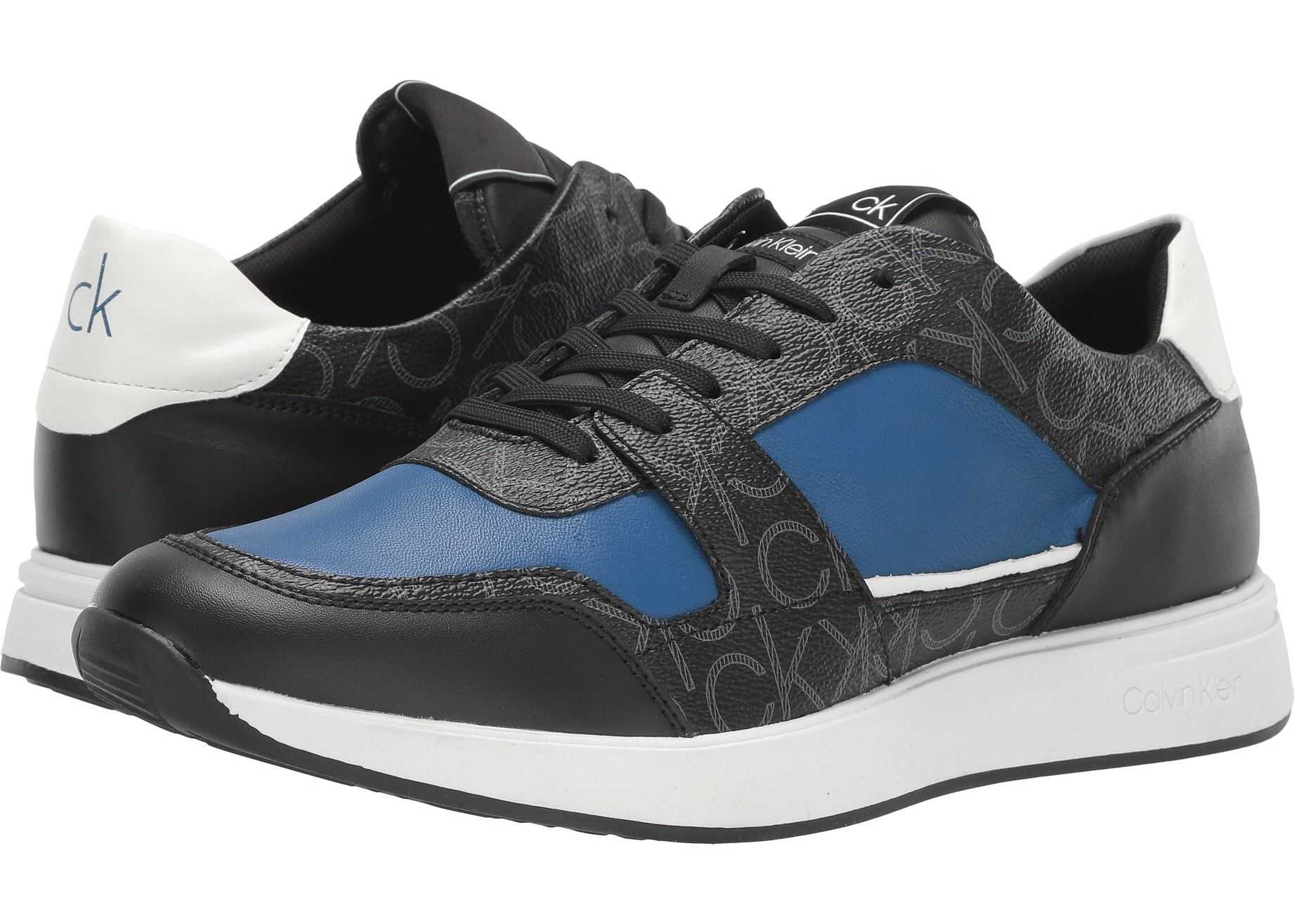 Calvin Klein Dudley Black Smooth Calf/Monogram/Soft Sheep