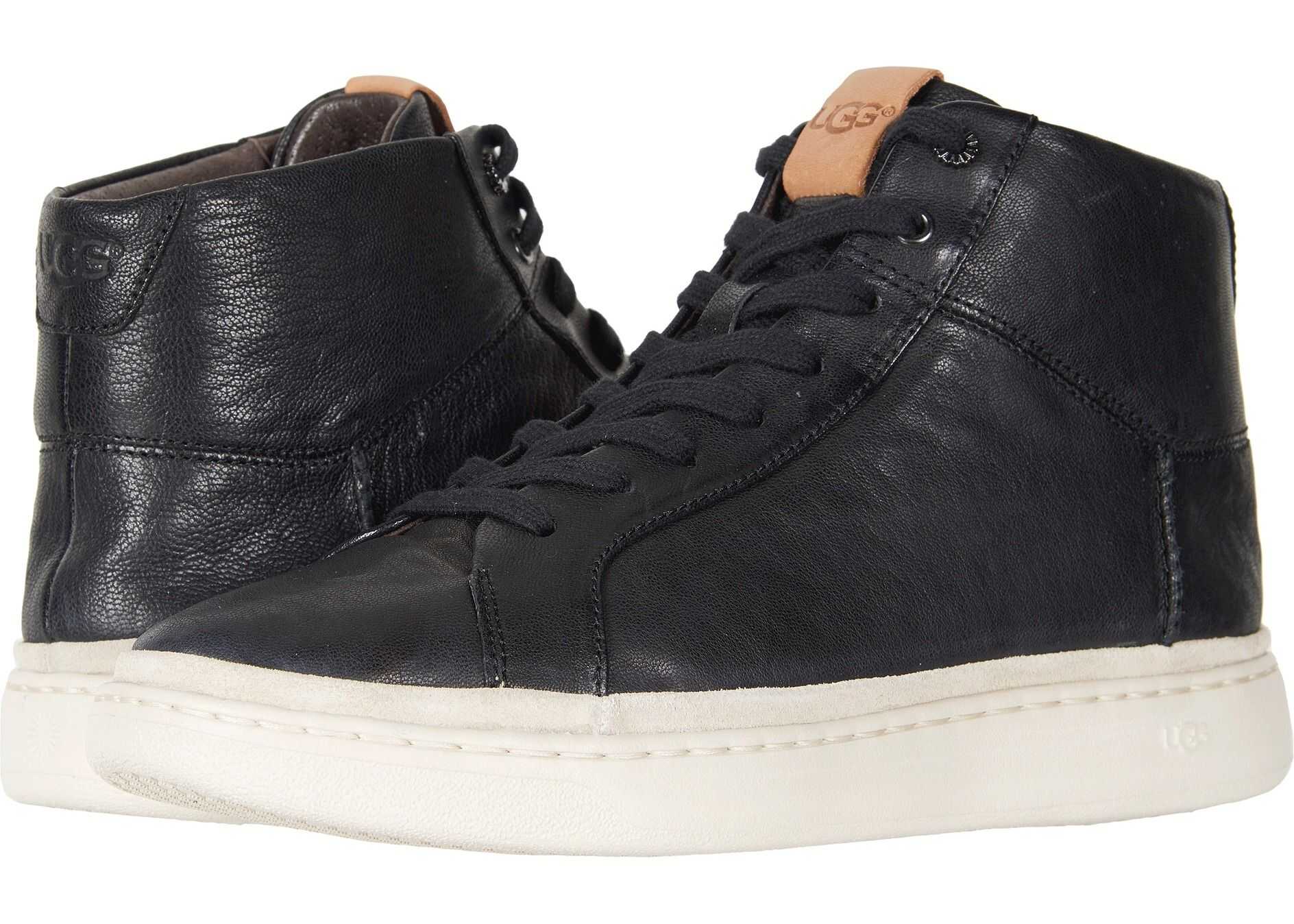 UGG Cali Sneaker High Black Leather