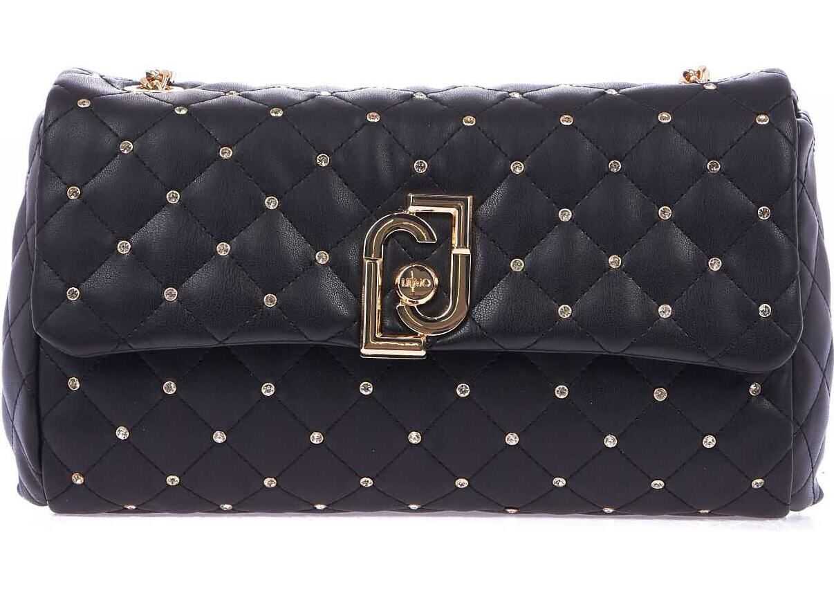 Liu Jo Quilted crossbody bag Black